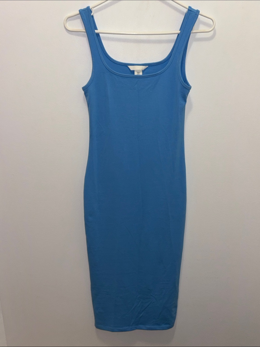 Brand new H&M Scoop Neck Sleeveless Midi Dress in Bright Blue